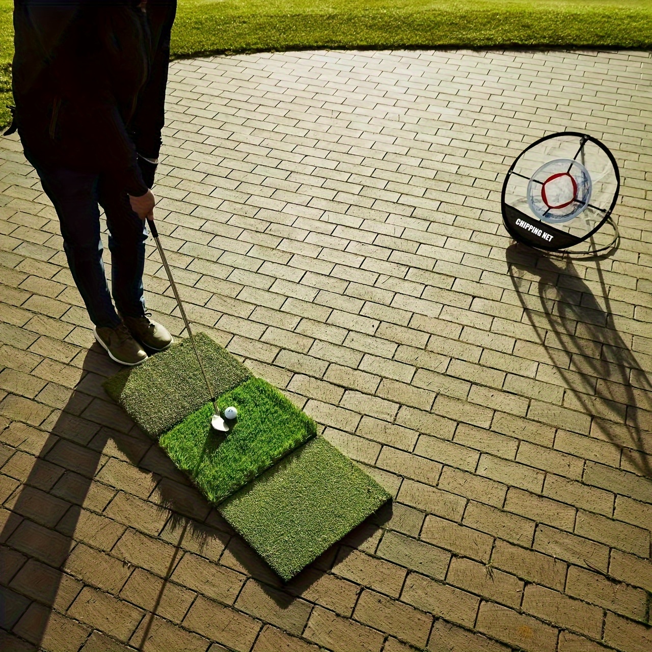 Golf Mat & Chipping Net for Backyard Practice